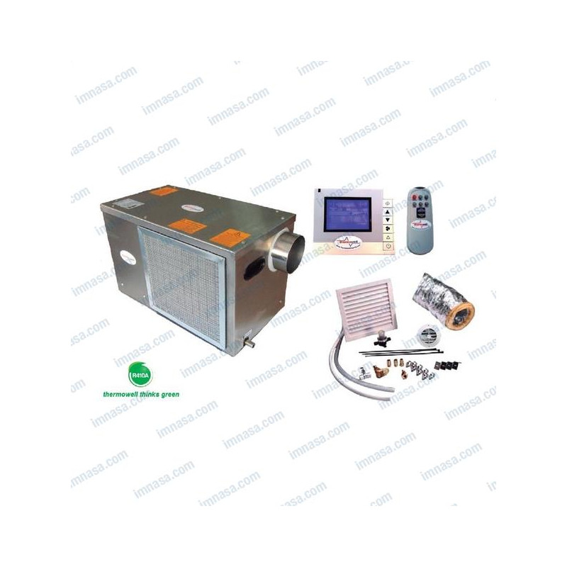 AIRE ACONDICIONADO, 13000 BTU, KIT COMPLETO, FRIO/CALOR, THERMOWELL